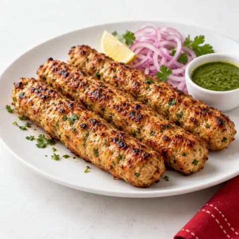 Grilled chicken kebabs