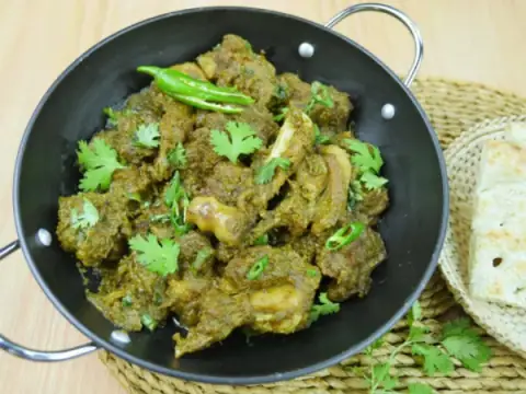 Beef Green Karahi