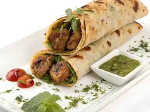 Beef Kabab Paratha Roll